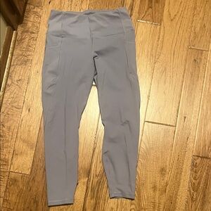 Gray- Light purple Leggings